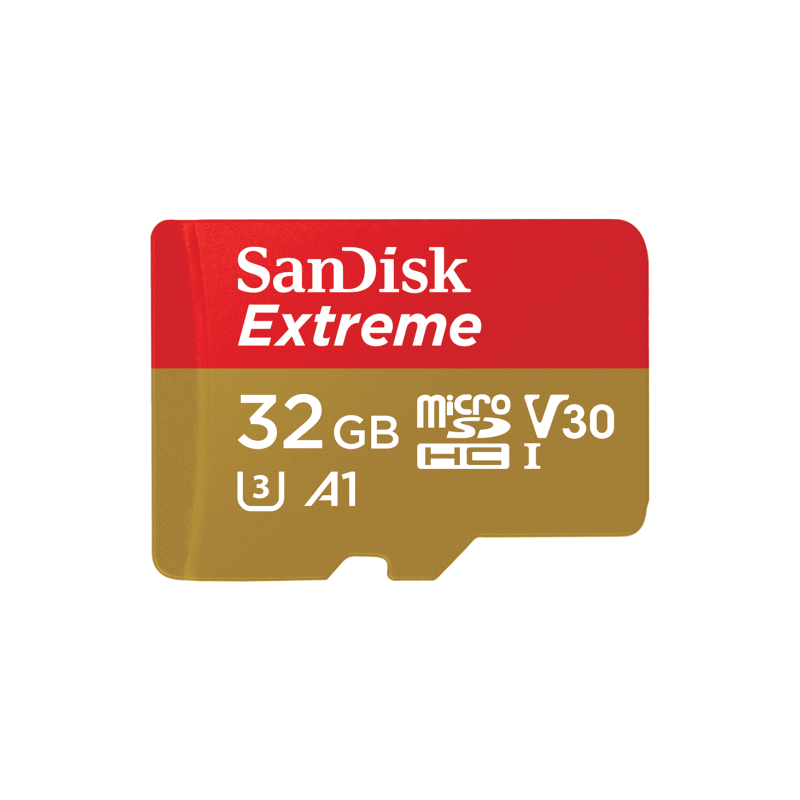 SanDisk Extreme microSDHC 32GB + SD Adapter C10 V30 UHS-I U3