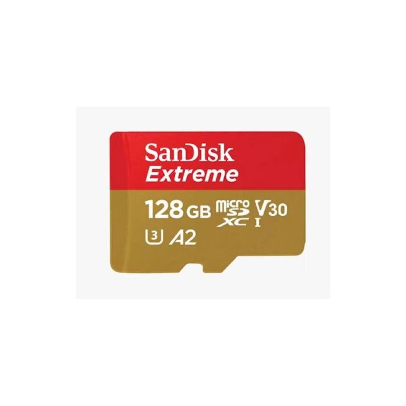 Pomnilniška kartica SDXC SANDISK MICRO 128GB EXTREME, UHS-I S, U4, V30, adapter