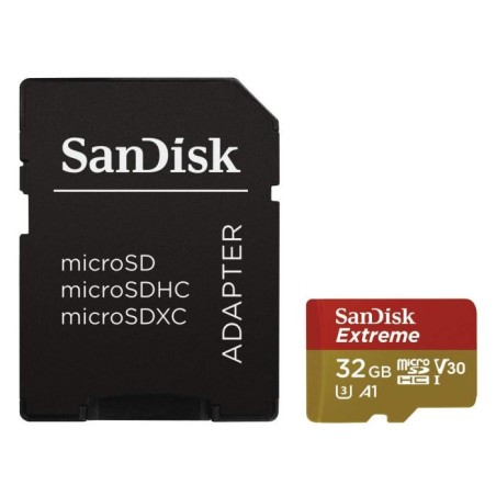 Pomnilniška kartica SDHC SANDISK MICRO 32GB EXTREME, UHS-I, V30, adapter