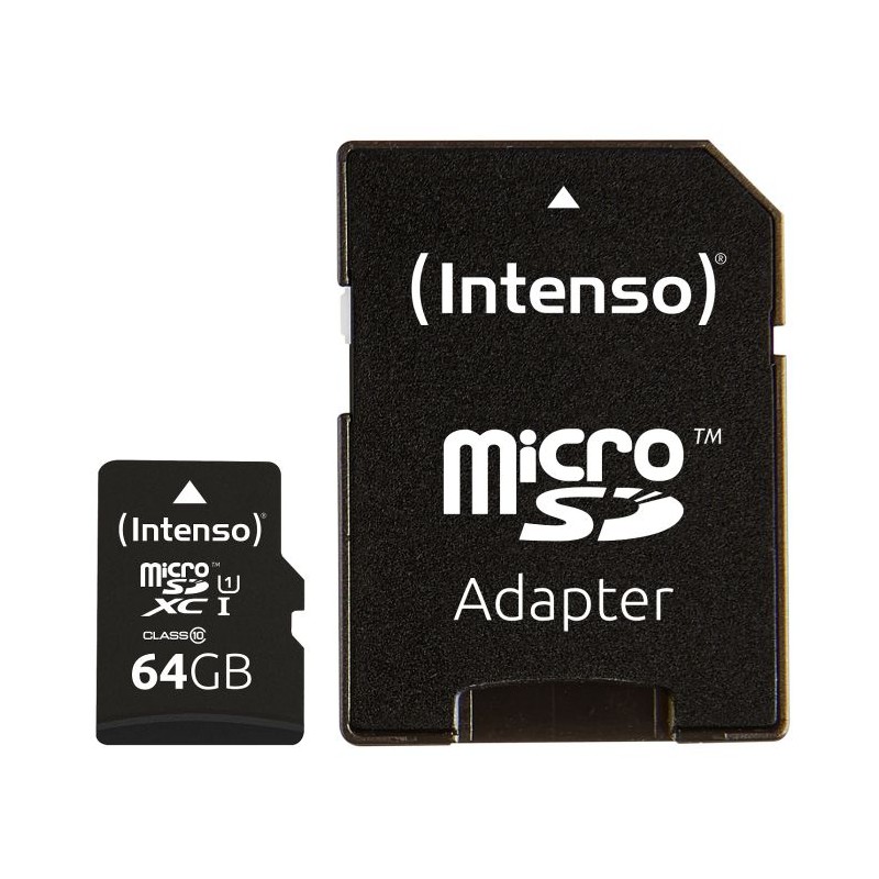 Intenso 64GB microSDXC UHS-I Class 10 Premium spominska kartica