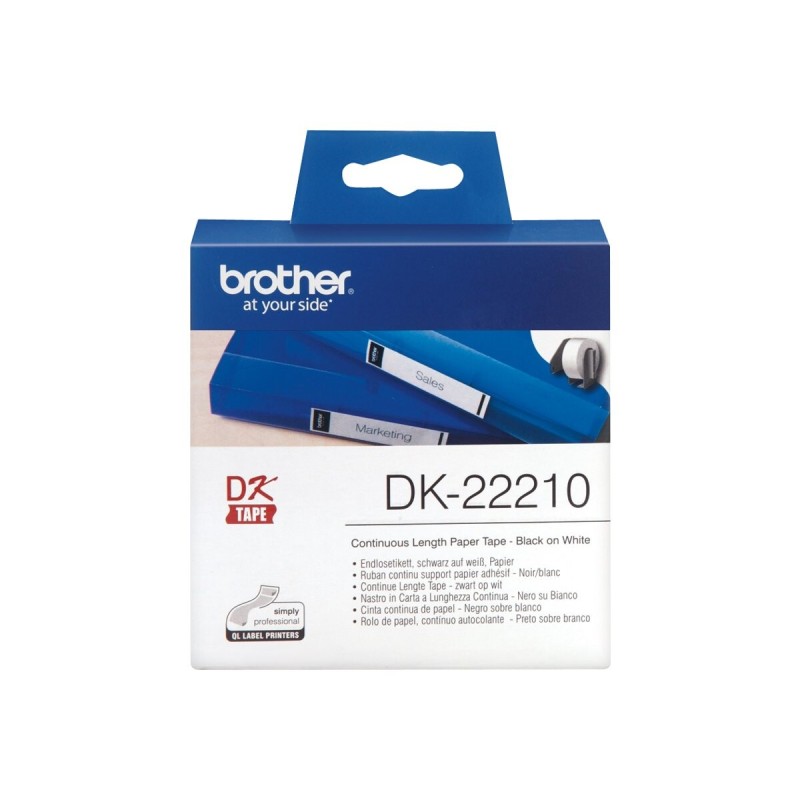 Brother DK22210 Neskončne nalepke - papir