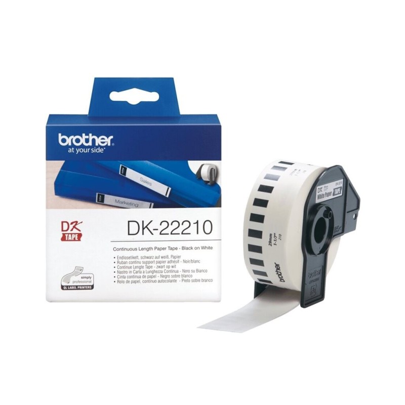 Brother DK22210 Neskončne nalepke - papir