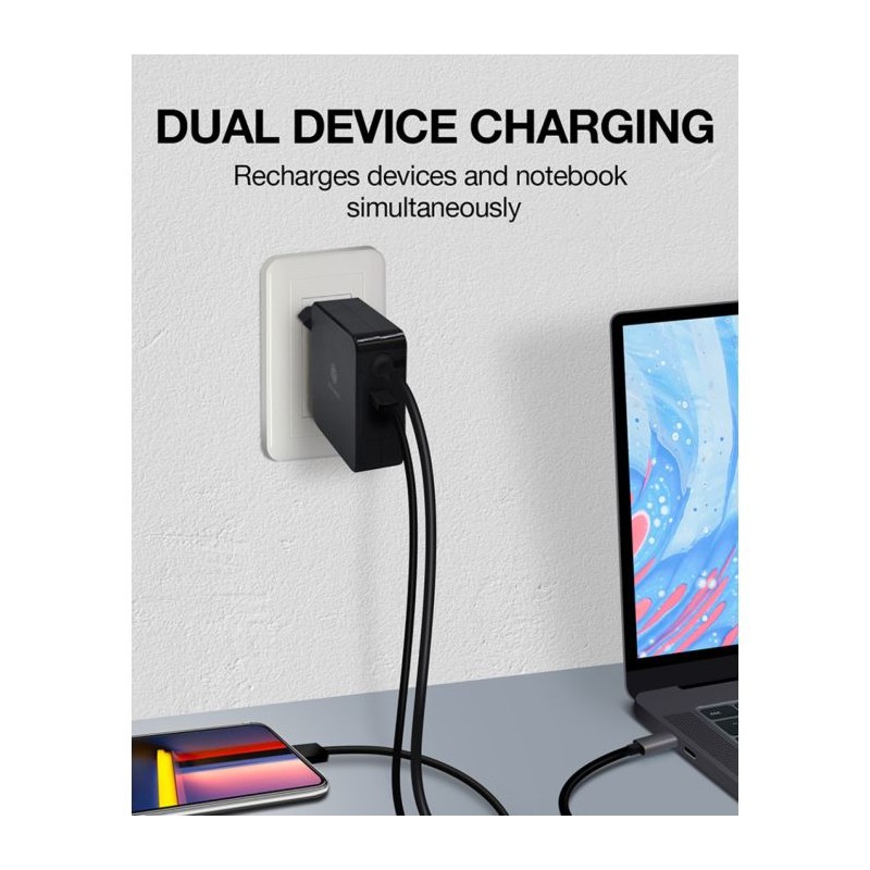 Napajalnik Icybox IB-PS101-PD, USB-C