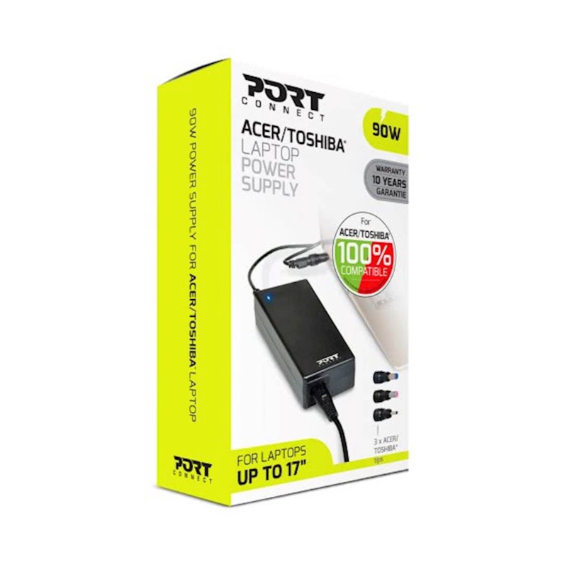 Napajalnik PORT za prenosnike ACER/TOSHIBA* 90W