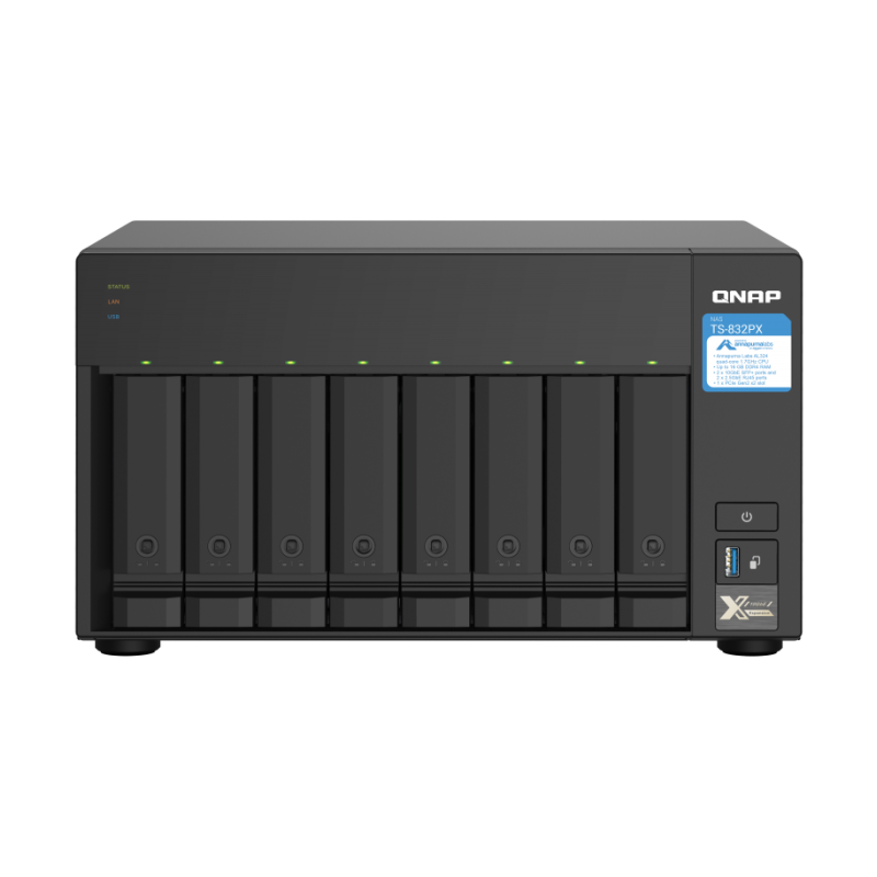 NAS strežnik QNAP TS-832PX-4G za 8 diskov