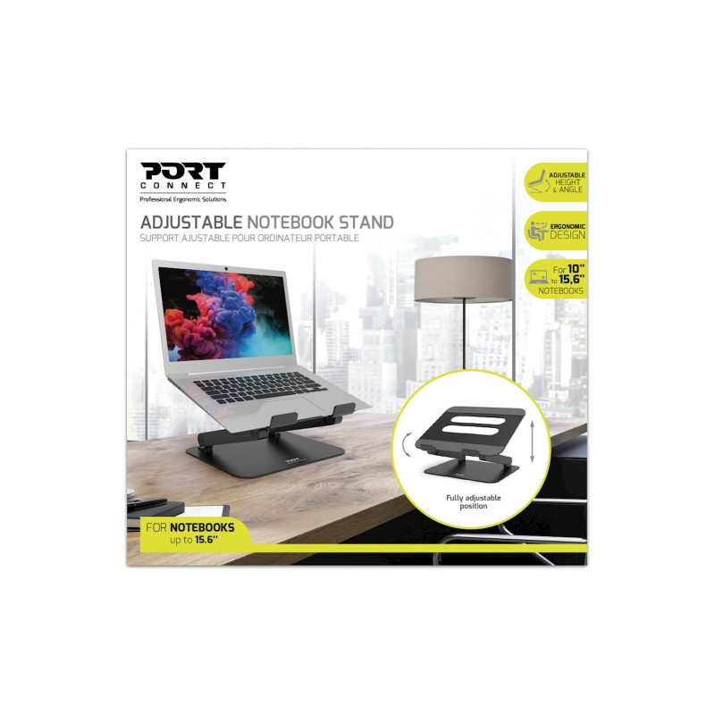 Stojalo za prenosnik PORT od 10 do 15,6", aluminj