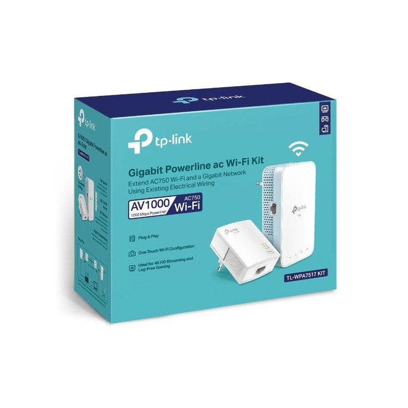 Powerline TP-LINK TL-WPA7517 Gigabit AC AV1000, komplet