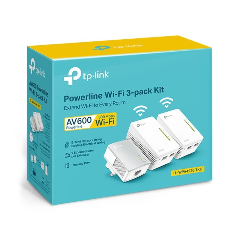 Powerline TP-LINK TL-WPA4220KIT AV600 3-pack
