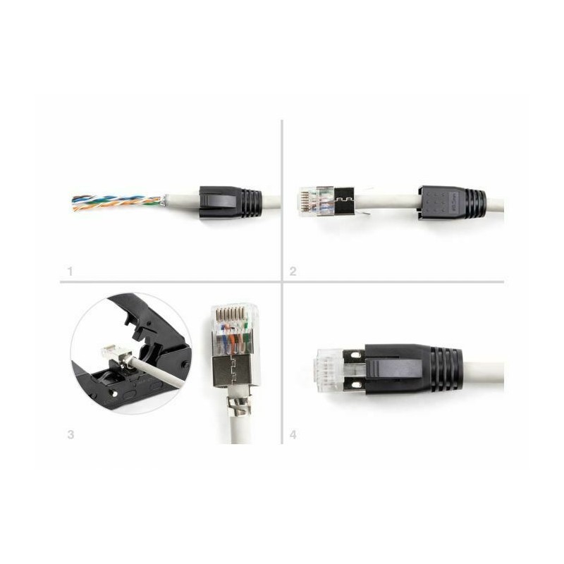 Delock RJ45 konektor CAT.6A, CAT.7 FTP Easy Connect pak/25 66903