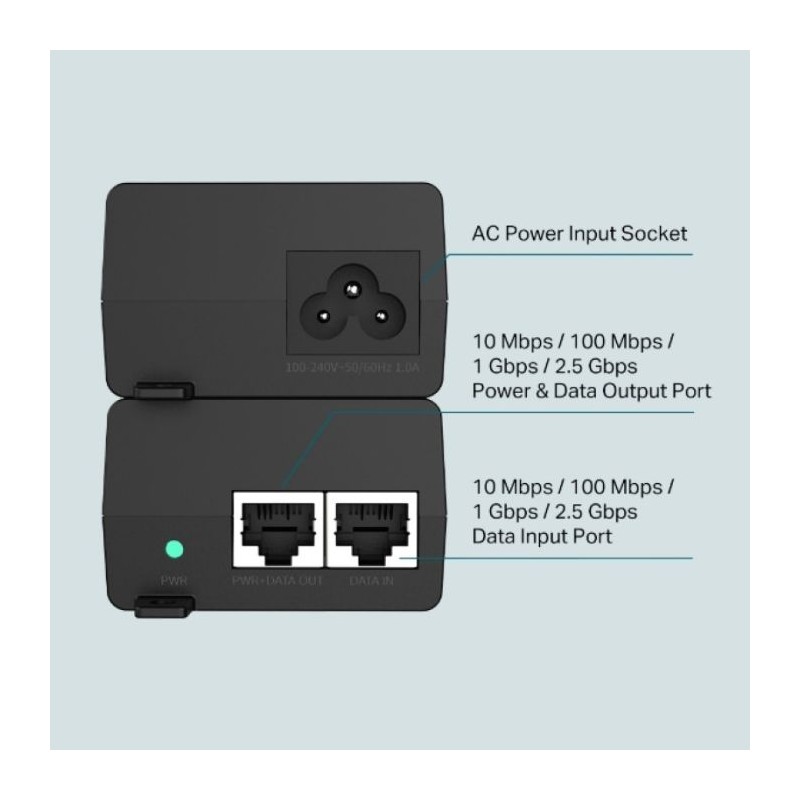 TP-LINK TL-POE260S 2.5G PoE+ Injector