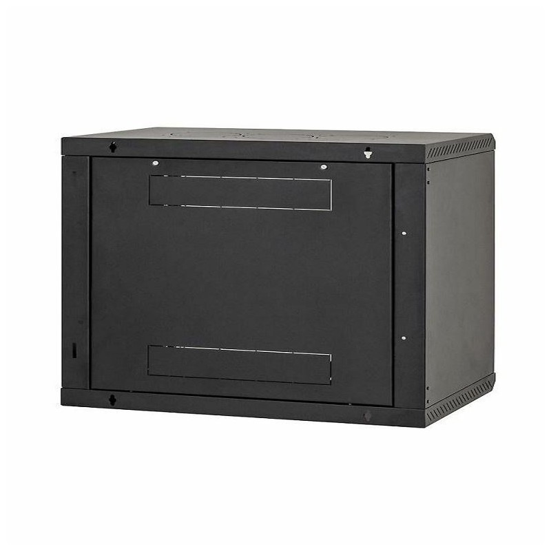 Zidni kabinet Triton 6U 370 600x400, črn, sestavljen
