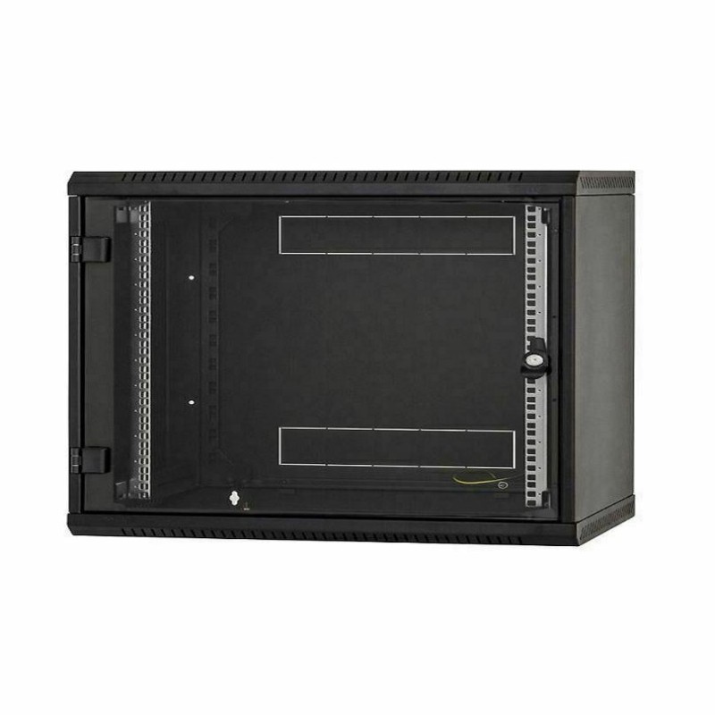 Zidni kabinet Triton 6U 370 600x400, črn, sestavljen