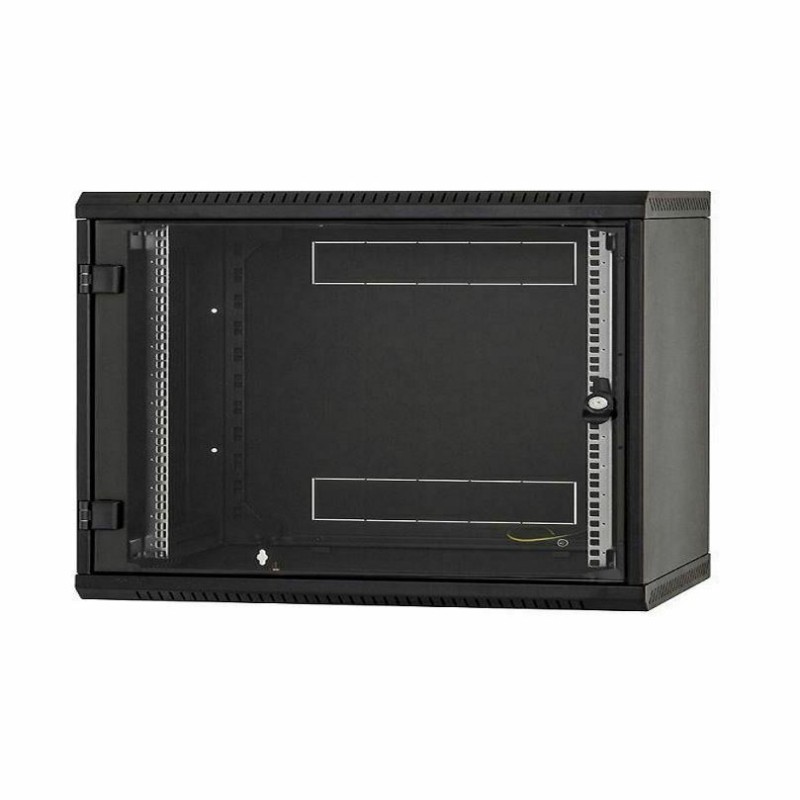 Zidni kabinet Triton 6U 370 600x400, črn, sestavljen