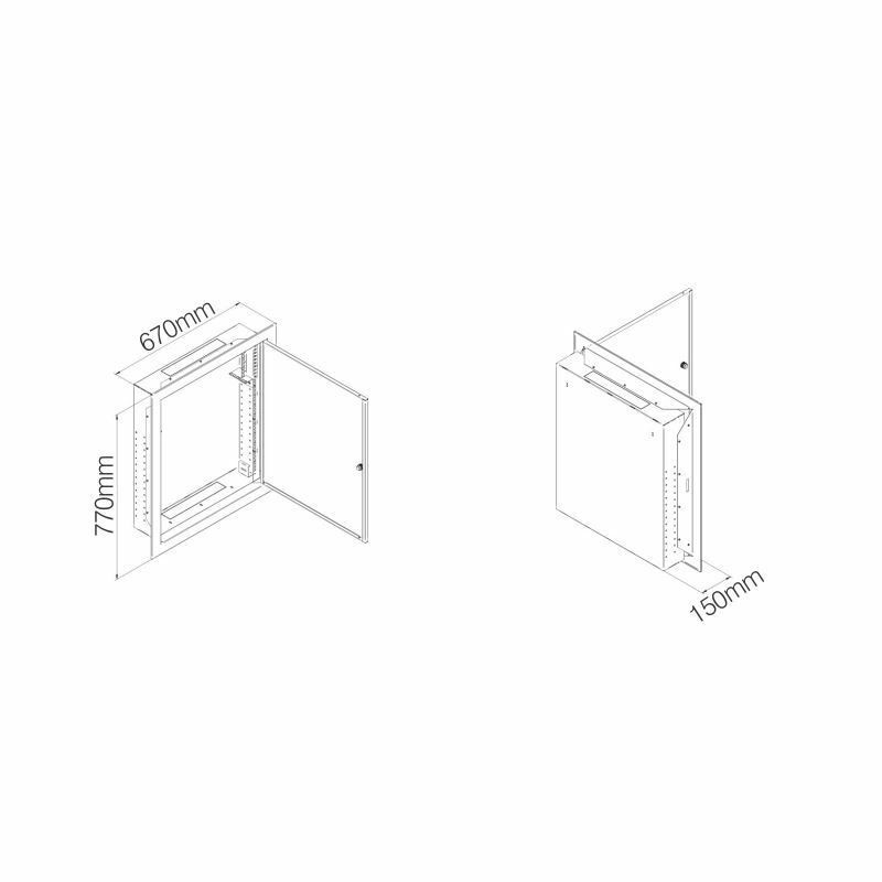 Zidni kabinet Triton 4U 770 670x150, siv, podometni, hibridni