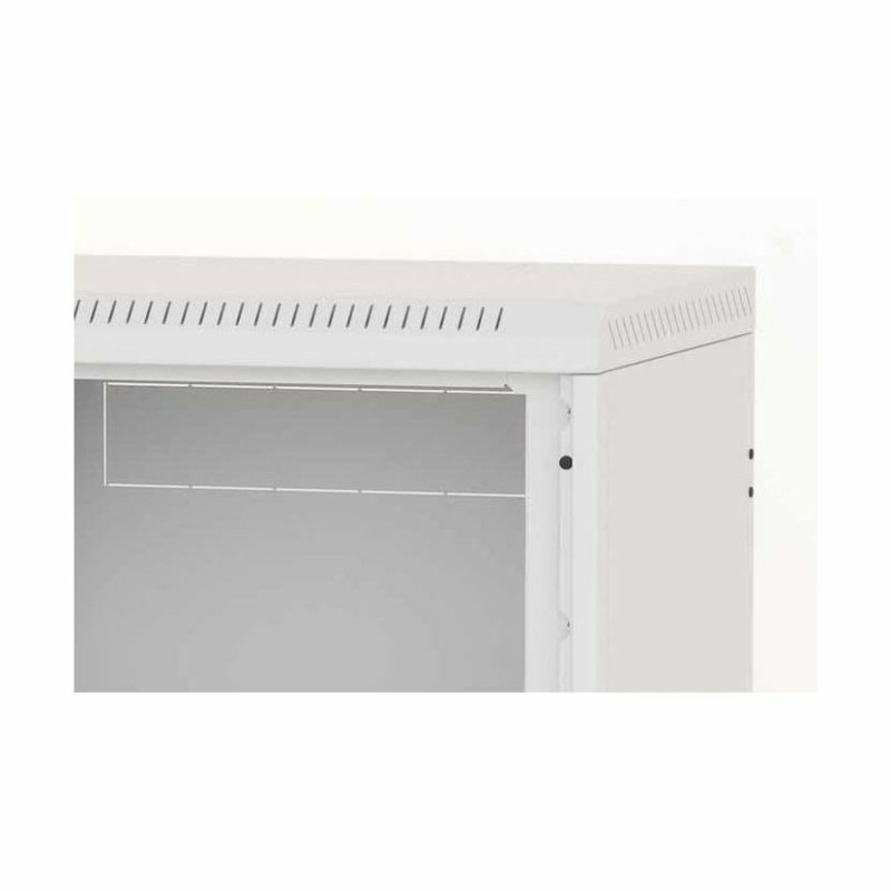 Zidni kabinet Triton 18U 900 600x500, siv, sestavljen, perforirana vrata