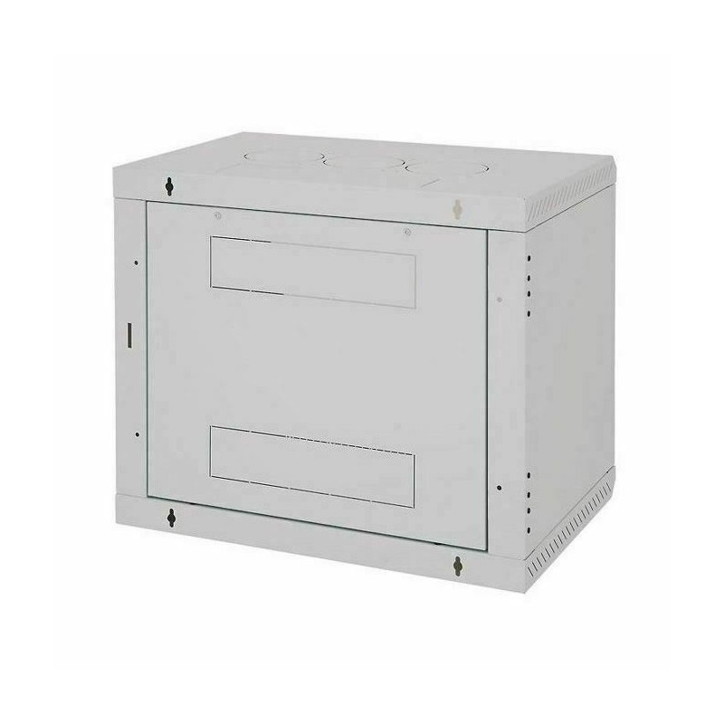 Zidni kabinet Triton 18U 900 600x500, siv, sestavljen, perforirana vrata