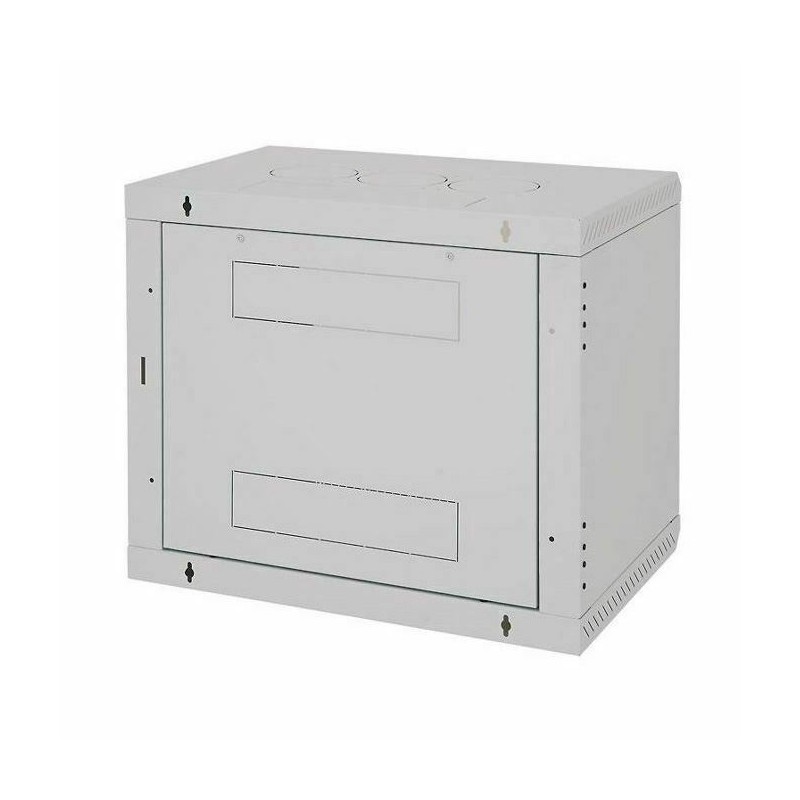 Zidni kabinet Triton 18U 900 600x500, siv, sestavljen, perforirana vrata