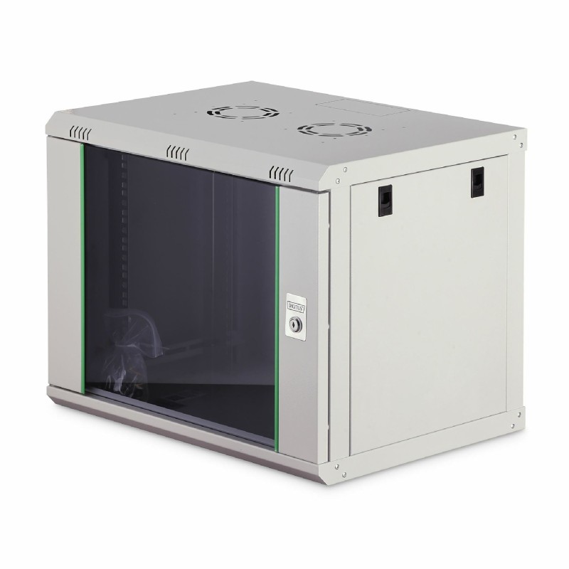 Zidni kabinet Digitus 9U 505 600x450, siv, sestavljen