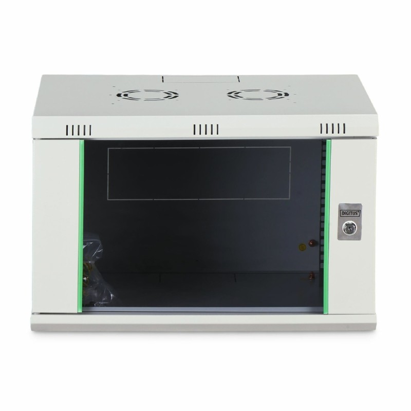 Zidni kabinet Digitus 12U 638 600x450, siv, sestavljen