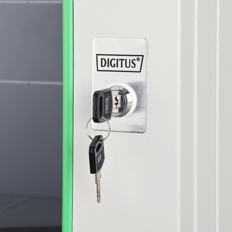 Zidni kabinet Digitus 12U 638 600x450, siv, sestavljen