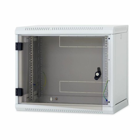 Zidni kabinet Triton 12U 635 600x400, siv, sestavljen, snemljive stranice