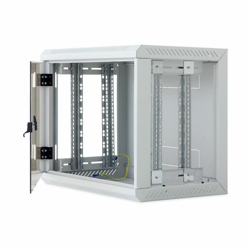 Zidni kabinet Triton 12U 635 600x400, siv, sestavljen, snemljive stranice