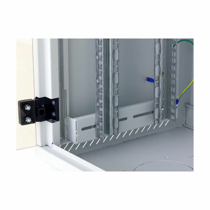 Zidni kabinet Triton 12U 635 600x400, siv, sestavljen, snemljive stranice