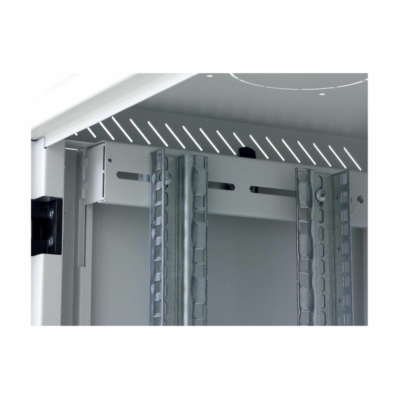 Zidni kabinet Triton 12U 635 600x400, siv, sestavljen, snemljive stranice