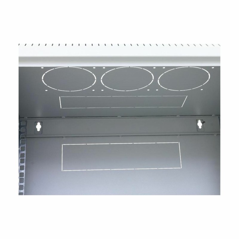 Zidni kabinet Triton 12U 635 600x400, siv, sestavljen, snemljive stranice