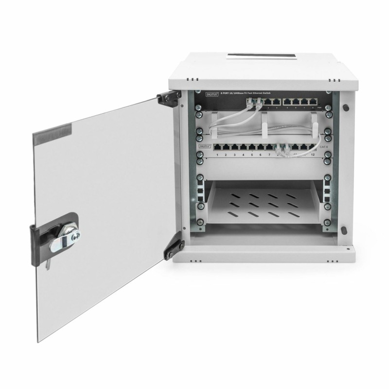 Zidni kabinet Digitus 250mm 6U 325x315x300, siv