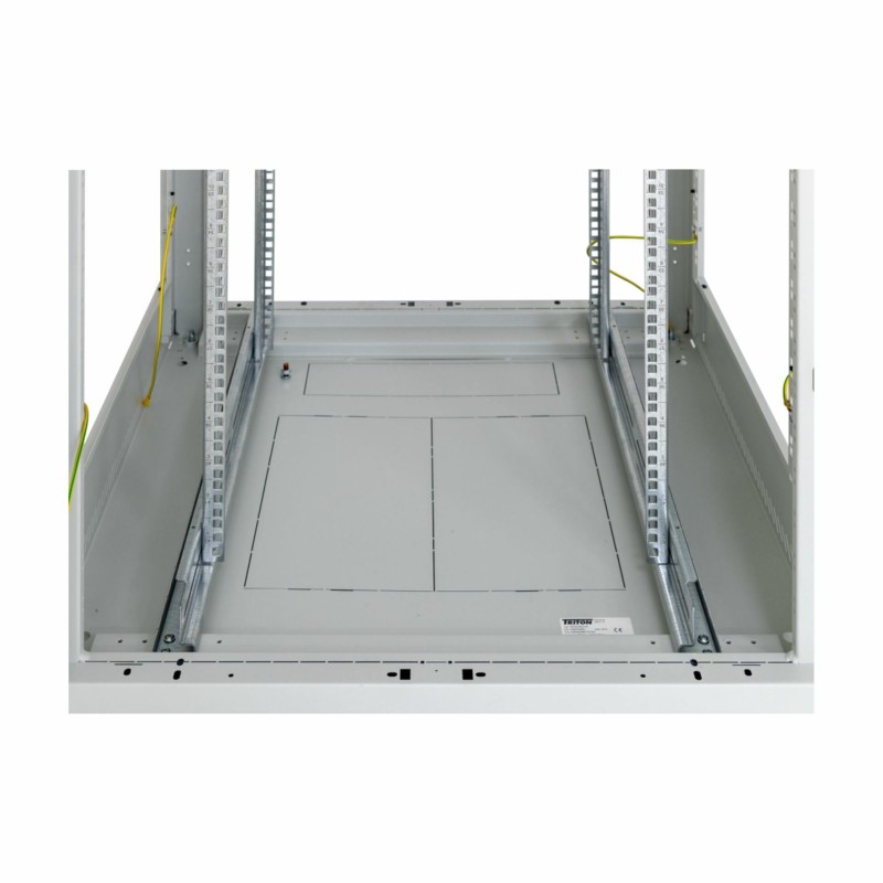 Samostoječi kabinet Triton 27U 1300 600x800, siv, sestavljen
