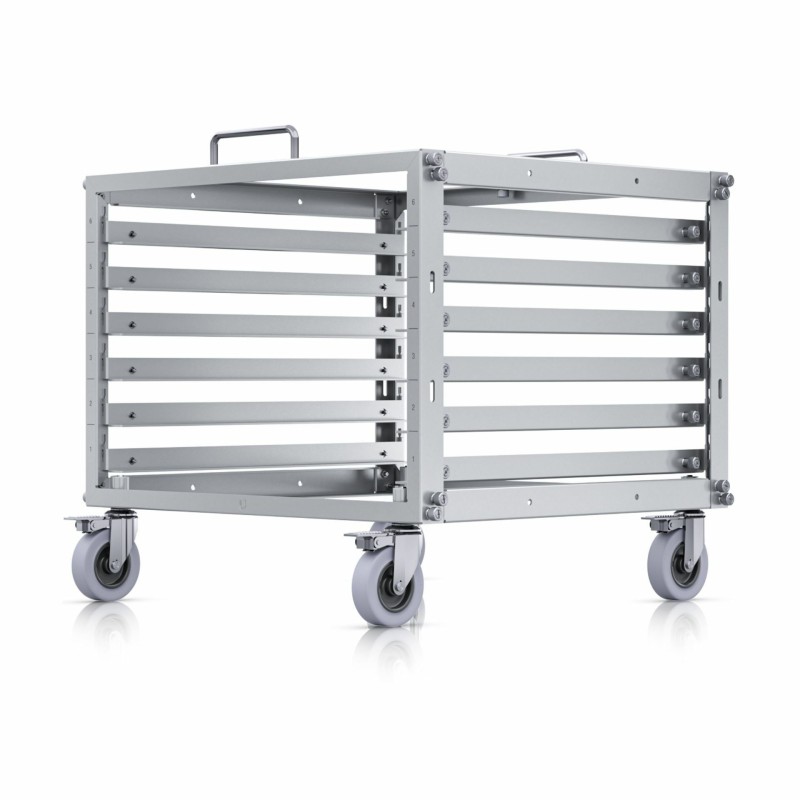 Samostoječi kabinet Ubiquiti 6U 519x460x351 mini rack s kolesi, siv, 9440403