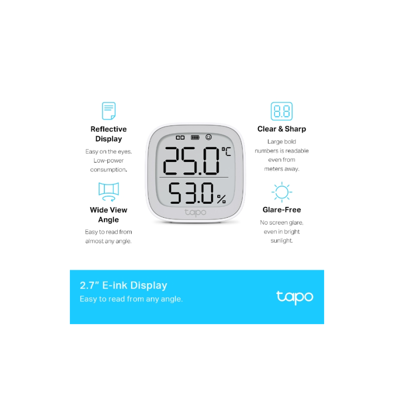 TP-LINK Tapo T315 temperatura/vlažnost zaslon pametni sezor