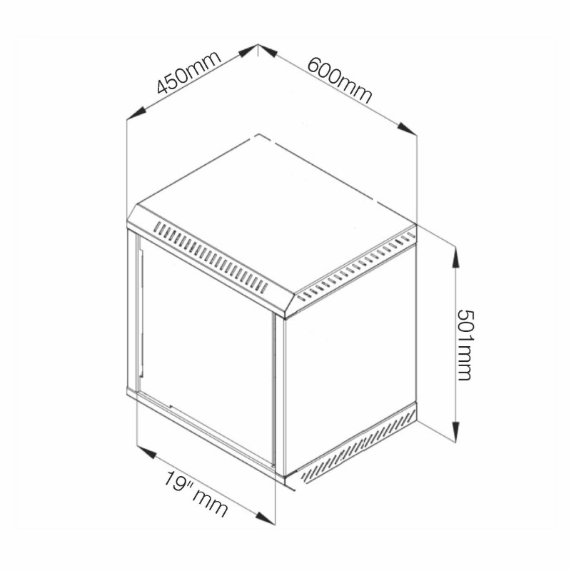 Kabinet zidni  9U 501 600x450 siv DATEH + polica