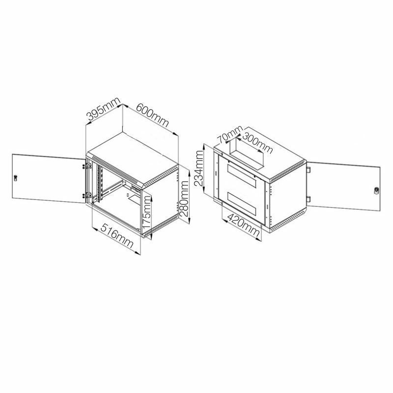 Kabinet zidni 4U 280 600x400 Triton