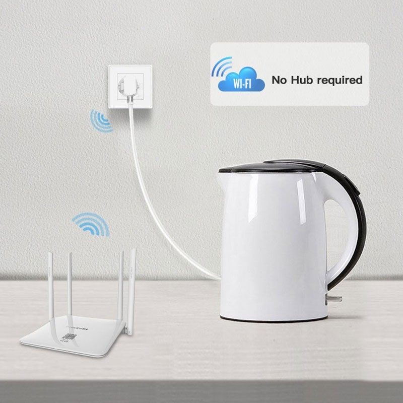 Pametna vtičnica WOOX R4054 Smart, WiFi, 2300W