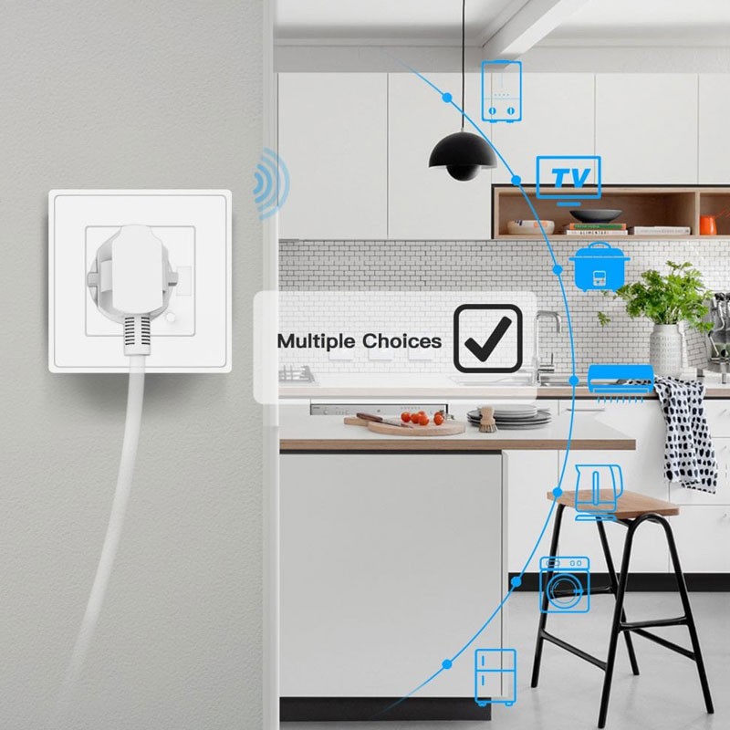 Pametna vtičnica WOOX R4054 Smart, WiFi, 2300W