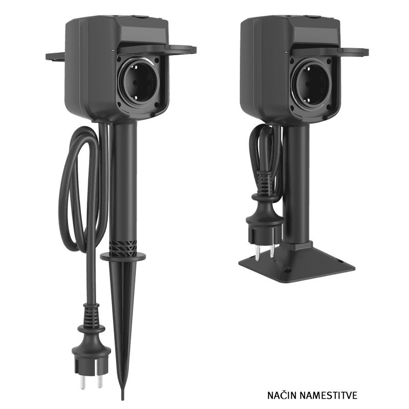 Pametna vtičnica WOOX R6079 Smart WiFi, dvojna