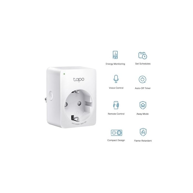 Pametna vtičnica TP-Link Tapo P110 Mini Smart, Wi-Fi, 4-pack