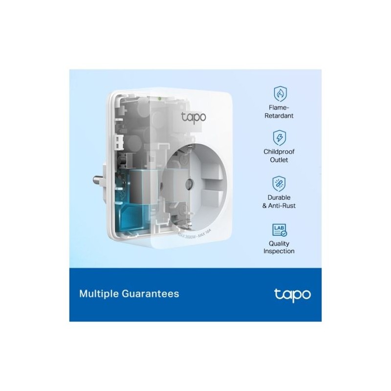 Pametna vtičnica TP-Link Tapo P110 Mini Smart, Wi-Fi, 4-pack