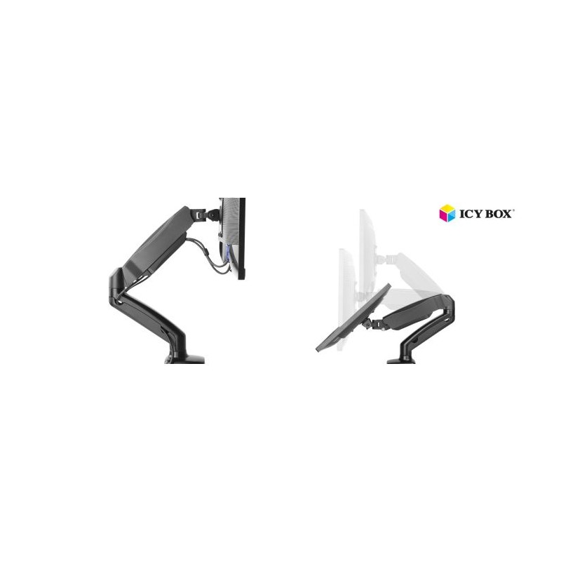 IcyBox enojni namizni nosilec za monitor do diagonale 27