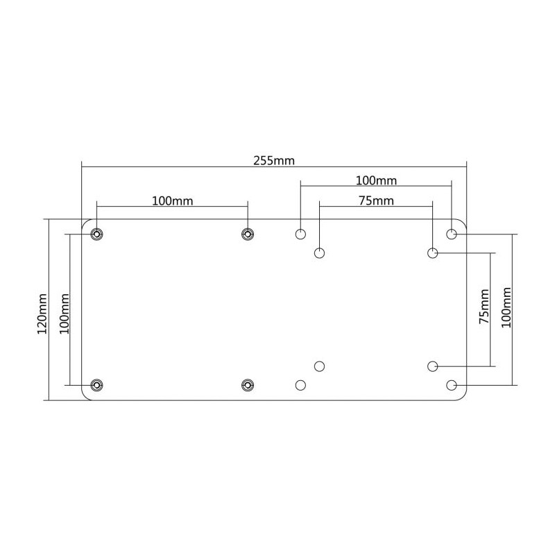 VESA nosilec za Intel NUC IcyBox IB-MSA103-VM