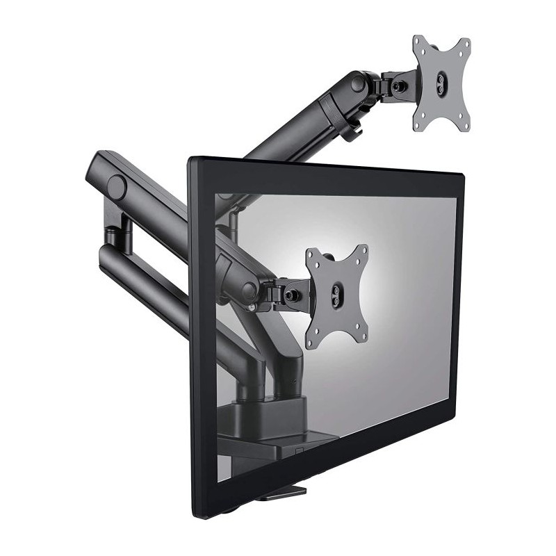 IcyBox dvojni nosilec za monitor do 32 z montažo na rob mize, IB-MS314-T