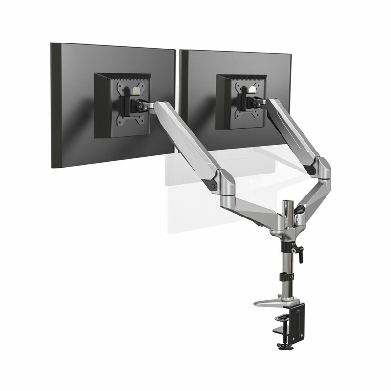 Stenski nosilec za TV / monitoDigitus namizni nosilec za 2xmonitor srebrno/črn D