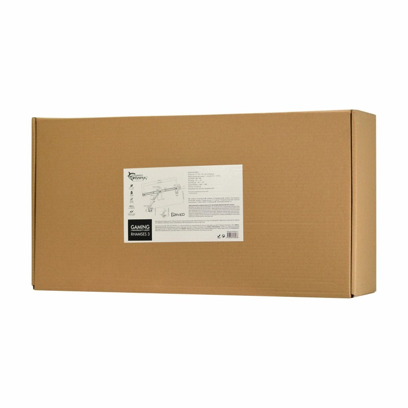 Stenski nosilec za TV / monitoWHITE SHARK nosilec namizni LCD 3xmonito Gaming čr