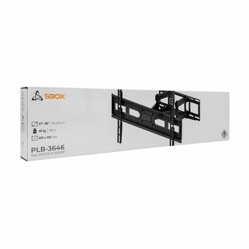 SBOX stenski nosilec za TV PLB-3646-2 črn