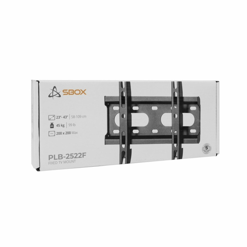 Stenski nosilec SBOX za TV, črn, PLB-2522F-2