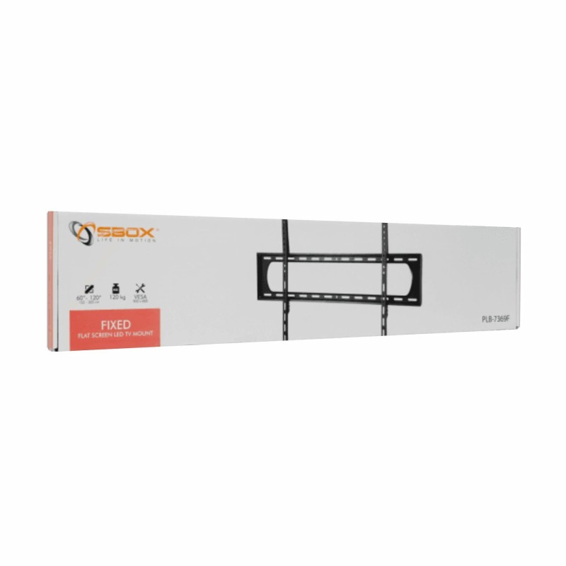 Stenski nosilec za TV SBOX PLB-7369F, črn