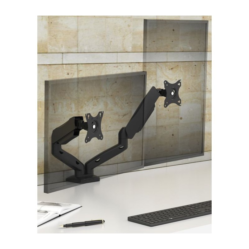 Mizni nosilec za dva monitorja Icybox IB-MS204-T, do 32"