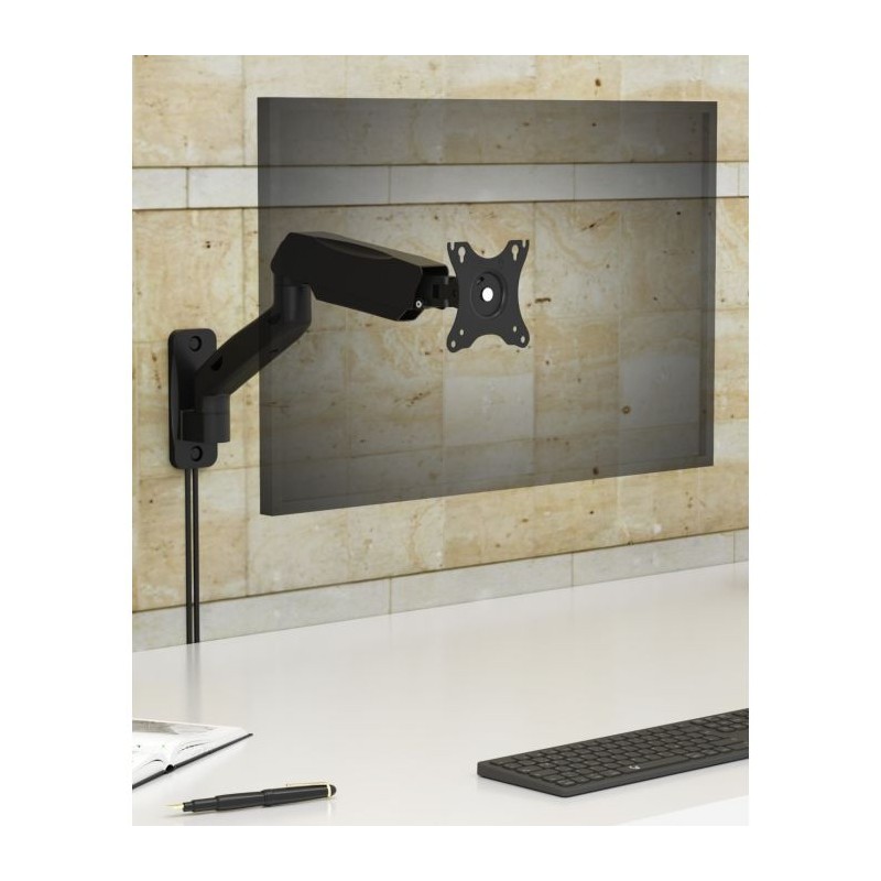 Stenski nosilec za monitor Icybox  IB-MS103-W